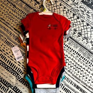 Carters 5 pack short sleeve onesies - new with tags